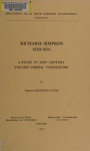 Richard Simpson, 1820-1876 by Damian McElrath