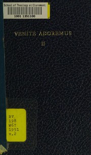 Cover of: Venite adoremus: World's Student Christian Federation prayer book