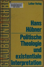 Cover of: Politische Theologie und existentiale Interpretation