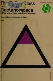 Cover of: The ruling class: Elementi di scienza politica