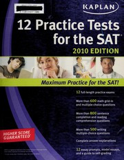 Cover of: 12 practice tests for the SAT