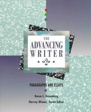 Cover of: Para graphs and essays