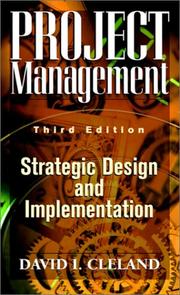 Project management : strategic design and implementation