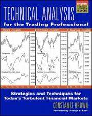 Cover of: Technical analysis for the trading professional