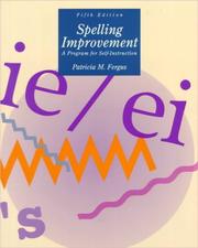 Cover of: Spelling Improvement by Patricia M. Fergus