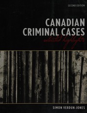 Cover of: Canadian criminal cases: selected highlights