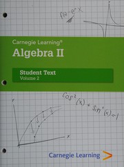 Cover of: Carnegie Learning algebra II