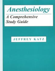 Cover of: Anesthesiology by Jeffrey Katz