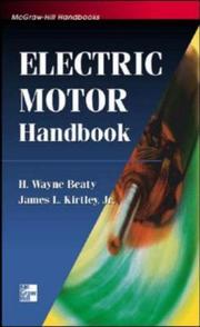 Cover of: Electric motor handbook