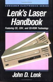 Cover of: Lenk's laser handbook: featuring CD, CDV, and CD-ROM technology