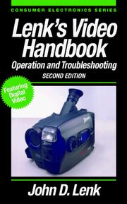 Lenk's video handbook : operation and troubleshooting