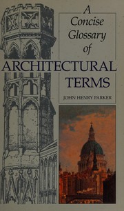 Cover of: A concise glossary of architectural terms
