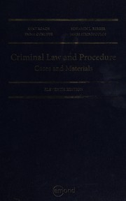 Criminal law and procedure by Kent Roach