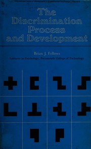 Cover of: The discrimination process and development.