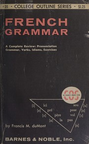 Cover of: French grammar by Francis M. Du Mont