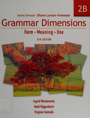 Cover of: Grammar dimensions: form, meaning, and use