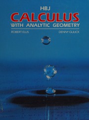 Cover of: HBJ calculus with analytic geometry
