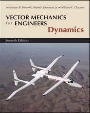 Cover of: Vector Mechanics for Engineers
