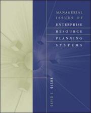 Cover of: Managerial Issues of Enterprise Resource Planning Systems