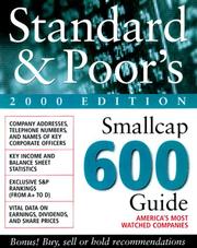 Cover of: Standard & Poor's SmallCap 600 Guide 2000