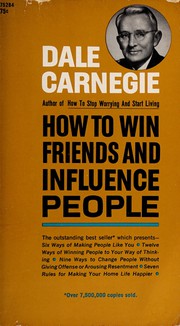 Cover of: How to win friends and influence people by Dale Carnegie