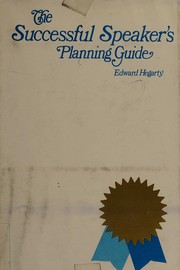 Cover of: The successful speaker's planning guide by Edward J. Hegarty