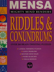 Cover of: Mensa: Riddles and Conundrums