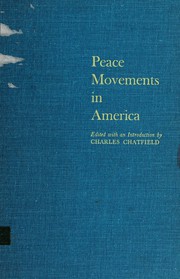 Cover of: Peace movements in America.