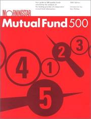Cover of: Morningstar Mutual Fund 500: 2001 Edition