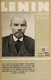Cover of: Collected works: Vol. 21; Aug 1914-Dec 1915