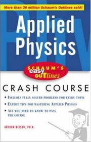 Applied physics : based on Schaum's outline of theory and problems of applied physics (Third edition)