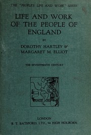 Life and work of the people of England by Dorothy Hartley