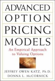 Cover of: Advanced Option Pricing Models
