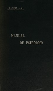 Manual of patrology and history of theology by Fulbert Cayré