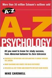 Schaum's A-Z psychology