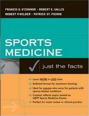 Cover of: Sports Medicine: Justs the Facts