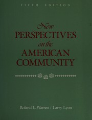 Cover of: New perspectives on the American community