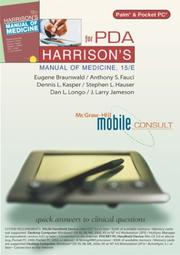 Cover of: Harrison's Manual of Medicine, 15/e for PDA