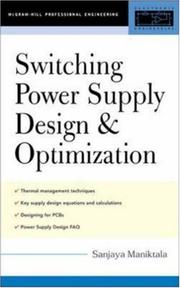 Cover of: Switching Power Supply Design & Optimization