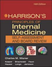 Harrison's principles of internal medicine by Dennis Kasper, Eugene Braunwald, Anthony Fauci, Stephen Hauser, J. Larry Jameson