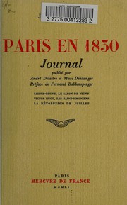 Paris en 1830 by Juste Olivier