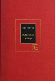 Cover of: Descartes Philosophical Writings,