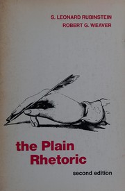 Cover of: The plain rhetoric
