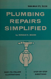 Cover of: Plumbing repairs simplified