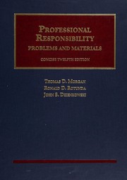 Cover of: Professional Responsibility