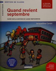 Cover of: Quand revient septembre by Jacqueline Caron