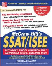 Cover of: McGraw-Hill's SSAT and ISEE High School Entrance Examinations (McGraw-Hill's SSAT & ISEE High School Entrance Examinations)