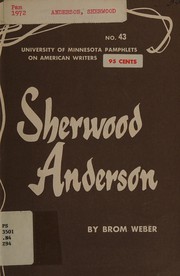 Cover of: Sherwood Anderson.