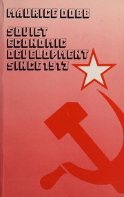 Cover of: Soviet economic development since 1917
