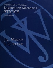 Cover of: Statics: instructor's manual